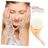 ARTSEWPLY Wood Handle Face Cleansing Brush with Gentle Rounded Bristles Ergonomic Facial Scrubber for Unclogging Pores Removing Dead Skin and Smooth Skin Care view 2