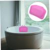 SKISUNO Deluxe Bath Pillow with Suction Cups Neck and Back Support Spa Cushion for Bathtub Relaxation Compact and Non Slip Shower Pillow Comfortable PVC Foam Bath Accessory for Parents and view 2