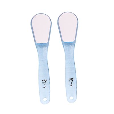 WRITWAA 2Pcs Dual Sided Pedicure Foot Stone for Dead Skin Removal Exfoliating Foot Scrubber and Massage Tool Natural Grinding Stone for Hard Skin Lightweight and Portable Random Color