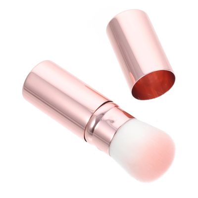 ARTSEWPLY Portable Retractable Blush Brush for Women Soft Loose Powder Makeup Tool with Comfortable Sturdy Handle Compact Lightweight Design for Natural Cheek Highlight and Contouring