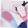 AUTSUPPL 2Pcs Double Sided Pedicure Tool Foot Scrubber for Dead Skin Removal Rough Stone Exfoliator Foot Care Props Massage Grip Random Color view 3
