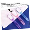AUTSUPPL 2Pcs Double Sided Pedicure Tool Foot Scrubber for Dead Skin Removal Rough Stone Exfoliator Foot Care Props Massage Grip Random Color view 4