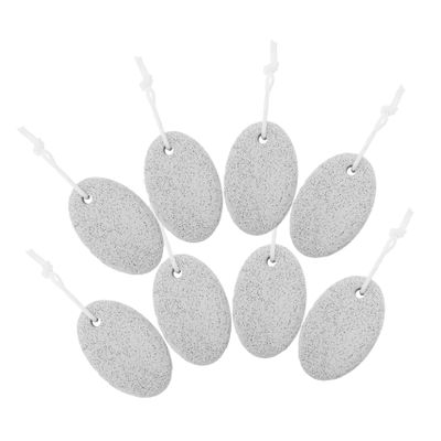 SMASOLO 8pcs Pumice Stones Foot Care Tool Oval Foot Grinding Stones Callus Remover for Hard Dry Skin Pedicure Supplies Portable Lightweight Scrubber