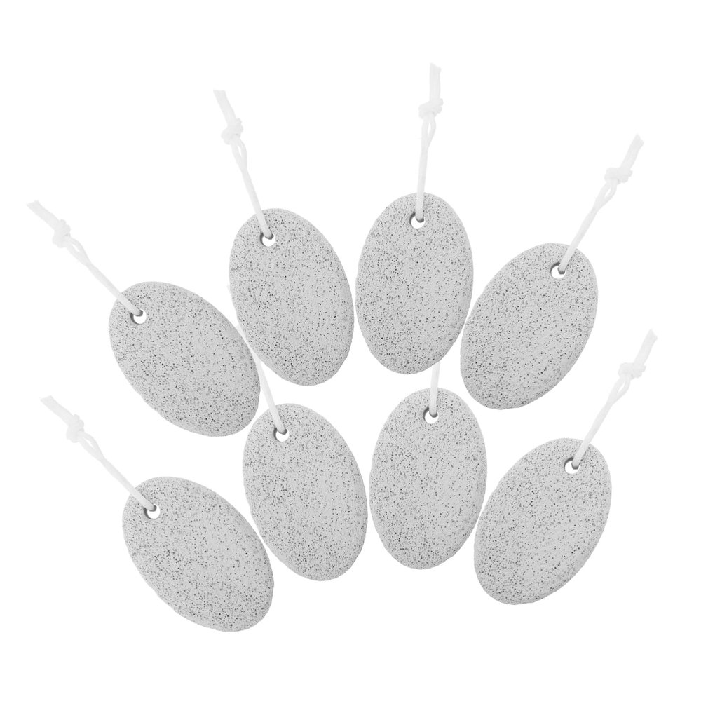 SMASOLO 8pcs Pumice Stones Foot Care Tool Oval Foot Grinding Stones Callus Remover for Hard Dry Skin Pedicure Supplies Portable Lightweight Scrubber
