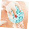 ADOCARN Supple Back Scrubber Bath Sponge for Shower Gentle Exfoliating Body Sponge with Massage Texture Suitable for Skin Cleansing Reusable and Soft Fruit Green view 4