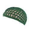 Tubi Mesh Crochet Hair Net Knit Snood Hat Thick Short Women Hairnet Wrap Doobie Dominican Snoods Cover Ornament for Sleeping (US, Alpha, One Size, Green) view 2