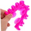 TINEASUR Silicone Makeup Brush Holder Suction Cup Rack Cosmetic Brush Storage Organizer Drying Stand with Grooves Compact Elastic Makeup Tool Shelf view 3