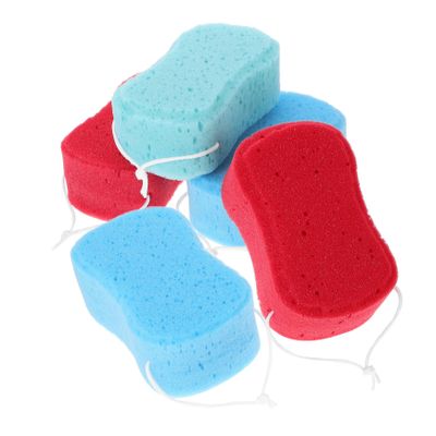 MOTHNUR 5Pcs Body Scrubber Sponge Soft Exfoliating Bathing Sponges for Home Use Mixed Colors Comfortable Mild Material Easy to Hold and Carry