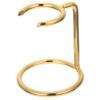 BEBEMOKO Metal Shaving Brush Rack with Razor Holder Resistant Gold Shaving Stand for Men Upside Down Brush Holder Organized Bathroom Barber Tool Storage view 1