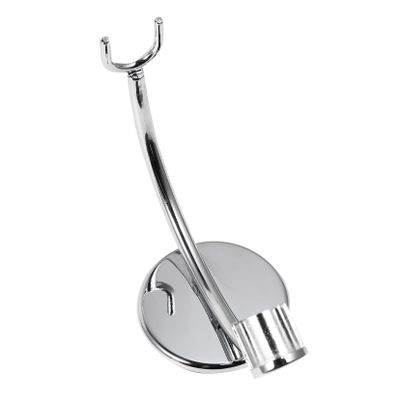 BATHVEVE Silver Bathroom Razor Stand Compact Shaving Tool Holder for Mens Single Edge Razors Creative Space Saving Organizer for Bathroom and Toilet Quality Craftsmanship