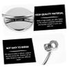 BATHVEVE Silver Bathroom Razor Stand Compact Shaving Tool Holder for Mens Single Edge Razors Creative Space Saving Organizer for Bathroom and Toilet Quality Craftsmanship view 3