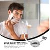 BATHVEVE Silver Bathroom Razor Stand Compact Shaving Tool Holder for Mens Single Edge Razors Creative Space Saving Organizer for Bathroom and Toilet Quality Craftsmanship view 4