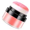 Healeved Loose Powder Blush with Mushroom Head Puff for Cheeks Natural Finish Makeup Portable and Blendable Oil Control Coral Red Cushion Blush for Women view 1
