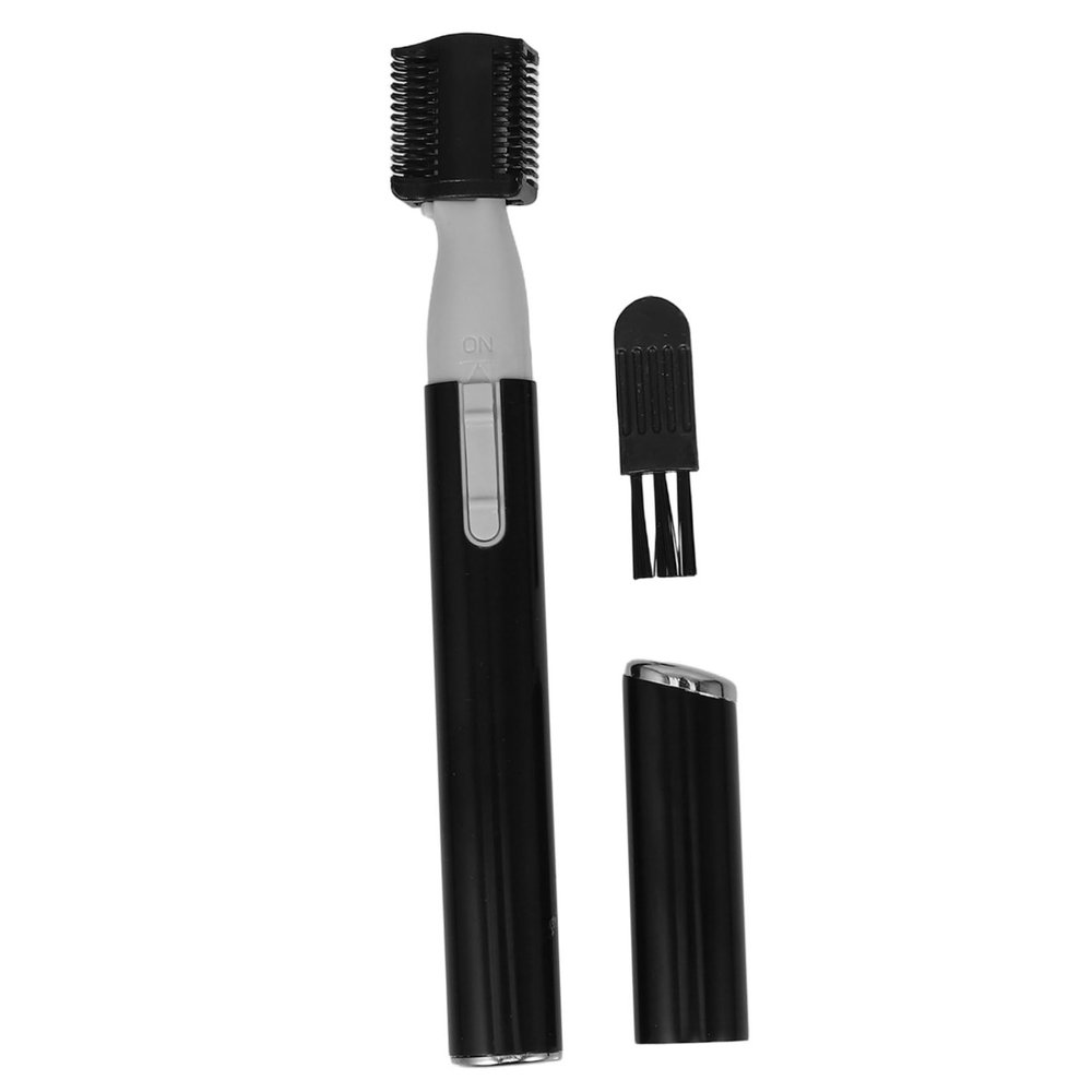 Garneck Eyebrow Trimmer with Comb for Precise Hair Removal Lightweight Mini Facial Razor for Women Gentle Eyebrow Shaver and Neck Hair Grooming Black