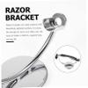 DINHEAROM Stable Razor Holder for Men Special Shape Safety Straight Razor Stand Slip Resistant Beard Care Tool Compact Bathroom Storage Dad Husband Boyfriend view 3