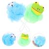 Baluue 2pcs Shower Ball Exfoliating Bath Sponge Soft Loofah Body Scrubber Friendly Dual Color Cartoon Design for Gentle Cleansing and Fun Bath view 3
