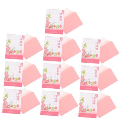 Garneck 10 Boxes Portable Facial Oil Absorbing Ultra Thin Blotting Paper for Oily Skin Handy Oil Control Tissues for Women for Home Office Gym and Outdoor Use