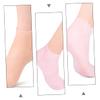 SKISUNO 3Pairs Womens Moisturizing Socks for Dry Cracked Feet Breathable Protective Foot Covers with Intensive Hydration Lightweight for Travel in XL White Pink Nude view 3