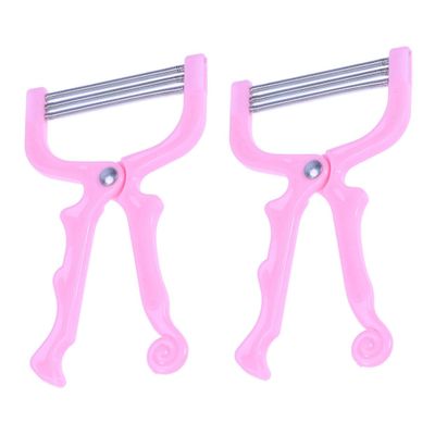 BEBEMOKO Manual Facial Hair Remover Spring Epilator Threaders for Women Portable Non Slip Handle Facial Hair Removal Tool for Chin Cheek Upper Lip Neck