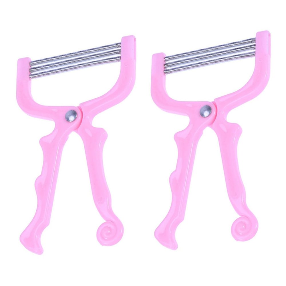 BEBEMOKO Manual Facial Hair Remover Spring Epilator Threaders for Women Portable Non Slip Handle Facial Hair Removal Tool for Chin Cheek Upper Lip Neck