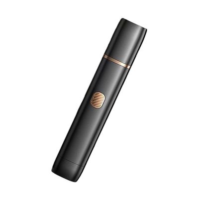 Beaupretty Dual Edge Nose Hair Trimmer with Removable Washable Head USB Ear and Nose Hair Grooming Clipper for Men and Women