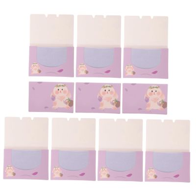 VINTORKY 10 Boxes Oil Absorbing Paper for Face Double Sided Blotting for Oily Skin Care Portable Compact for Go Oil Control and Shine Removal Total