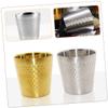 PartyKindom Stainless Steel Shaving Soap Bowl for Men Bubble Brush Vessel with Stable Rounded Base Portable for Home and Barber Shop Use view 2