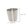 PartyKindom Stainless Steel Shaving Soap Bowl for Men Bubble Brush Vessel with Stable Rounded Base Portable for Home and Barber Shop Use view 4