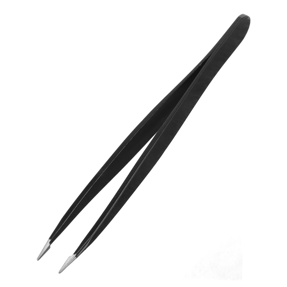 Beaupretty Stainless Steel Eyebrow Tweezers Precision Tip for Ingrown Hair Removal Salon Grade Tweezer for Face Nose and Eyebrow Grooming Non Magnetic Professional Tool for Home and Beauty