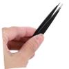 Beaupretty Stainless Steel Eyebrow Tweezers Precision Tip for Ingrown Hair Removal Salon Grade Tweezer for Face Nose and Eyebrow Grooming Non Magnetic Professional Tool for Home and Beauty view 3