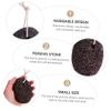 BATHVEVE 2pcs Natural Pumice Stone Foot Scraper with Hanging Rope Ergonomic Callus Remover for Home Pedicure Softens Hard Skin Exfoliating Foot File for Dead Skin and Callus Removal view 2