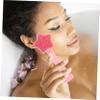 ADOCARN Manual Facial Cleansing Brush Portable Soft Silicone Exfoliating Scrubber for Women Lightweight Skin Care Massage Tool for Cleaning at Home and Travel Pink Random Color view 2