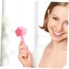 ADOCARN Manual Facial Cleansing Brush Portable Soft Silicone Exfoliating Scrubber for Women Lightweight Skin Care Massage Tool for Cleaning at Home and Travel Pink Random Color view 3