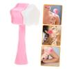 ADOCARN Manual Facial Cleansing Brush Portable Soft Silicone Exfoliating Scrubber for Women Lightweight Skin Care Massage Tool for Cleaning at Home and Travel Pink Random Color view 4