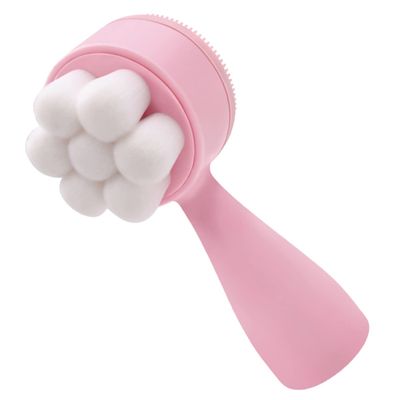BATHVEVE Manual Facial Brush Soft Silicone Face Washing Brush for Women Gentle Exfoliating and Deep Cleansing Tool with Soft Bristles Portable Lightweight Design for Daily Skin Care