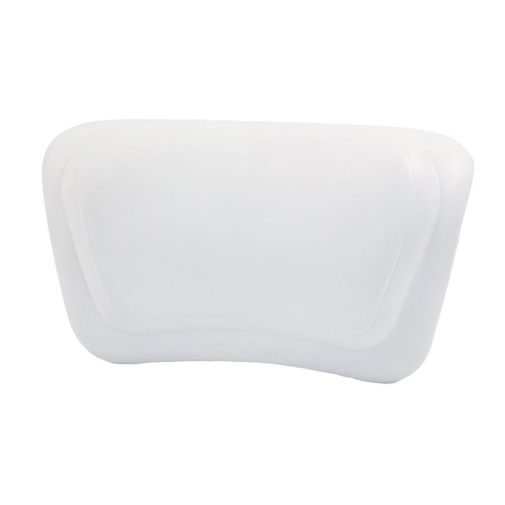 CONGARTENO PU Bath Pillow with Strong Suction Cups Soft Cushion for Bathtub and Massage Tubs Comfortable Family Relaxation Accessory White