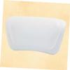 CONGARTENO PU Bath Pillow with Strong Suction Cups Soft Cushion for Bathtub and Massage Tubs Comfortable Family Relaxation Accessory White view 2