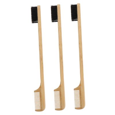 BELLIFFY Two Head Eyebrow Brush and Eyelash Comb Reusable Wooden Grooming Tool for Precise Eyebrow Trimming and Lash Separation Suitable for Womens Daily Makeup and Professional Use