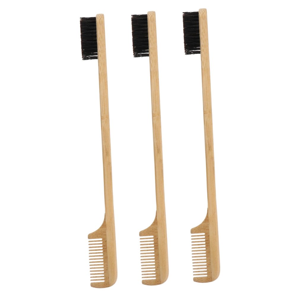 BELLIFFY Two Head Eyebrow Brush and Eyelash Comb Reusable Wooden Grooming Tool for Precise Eyebrow Trimming and Lash Separation Suitable for Womens Daily Makeup and Professional Use