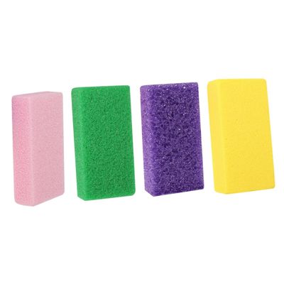 ADOCARN 4pcs Foot Callus Remover Files PU Exfoliating Pedicure Tools Handheld Foot Scrubbers for Dead Skin and Rough Heels Assorted Bright Colors