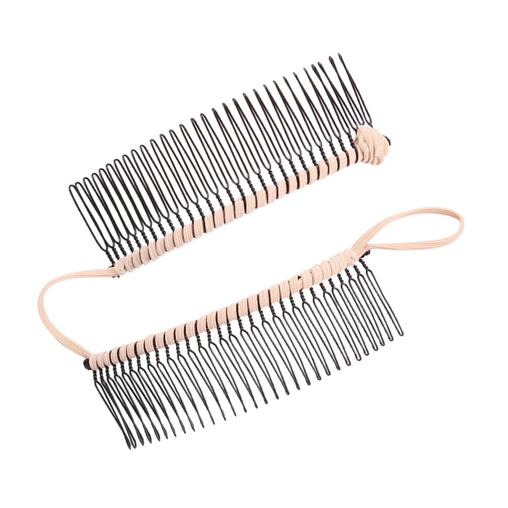 VALICLUD Banana Hair Clip Comb for Women Tooth Beige Side Comb Styling Tool Gentle Hold Without Hair Damage for Natural Stable Hairstyles and Salon Use