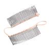 VALICLUD Banana Hair Clip Comb for Women Tooth Beige Side Comb Styling Tool Gentle Hold Without Hair Damage for Natural Stable Hairstyles and Salon Use view 1