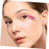 COOPHYA 4pcs Eyelash Brush Tubes with Keychain Mascara Wands Long Bright Rose Red Makeup Applicators for Precise Lash Grooming and Eye Look view 3