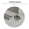 BEBEMOKO Stainless Steel Shaving Bowl with Handle for Men Slip Resistant Bubble Foam Container Rust Resistant Beard Wet Razor Shave Dish Stable Non Tip Design Smooth Polished Edges Safety view 2
