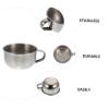 BEBEMOKO Stainless Steel Shaving Bowl with Handle for Men Slip Resistant Bubble Foam Container Rust Resistant Beard Wet Razor Shave Dish Stable Non Tip Design Smooth Polished Edges Safety view 3