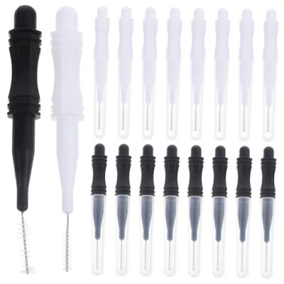 BAZEITFLOW 60 pcs Brow Lamination Brush with Caps Micro Eyebrow Spoolie Brushes for Precise Hair Stroke Styling Portable and Protective and Flexible for Travel and Daily Use