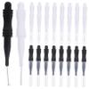 BAZEITFLOW 60 pcs Brow Lamination Brush with Caps Micro Eyebrow Spoolie Brushes for Precise Hair Stroke Styling Portable and Protective and Flexible for Travel and Daily Use view 1
