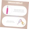 ADOCARN 4pcs Eyelash Mascara Brush Tubes with Rhinestones Long Makeup Applicators for Women Plastic and Fiber Portable Beauty Tools for Travel and Daily Use view 3