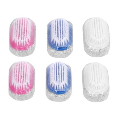 HEALEEP 6pcs Double Sided Foot Scraping Plates for Pedicure Exfoliation Gentle Pumice Stones for Dead Skin Removal Multifunctional Foot Scrubber Tools for Smooth Heels and Random Color