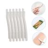 Beaupretty 12pcs Wheat Straw Eyebrow Trimmer for Women Stainless Steel Facial Razor with Portable Design Skin Friendly Eyebrow Shaver for Precise Hair Removal and Messy Brow Grooming view 3